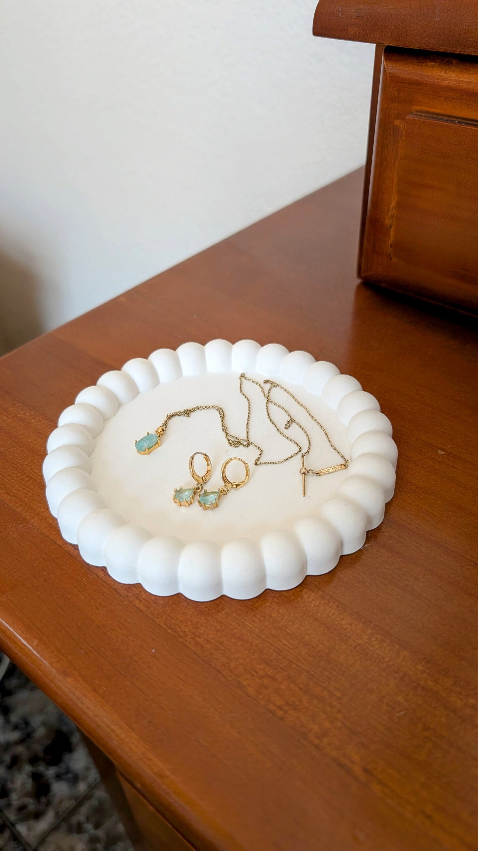 Bandeja Bubble Blanca de Eco‑Resina - 3