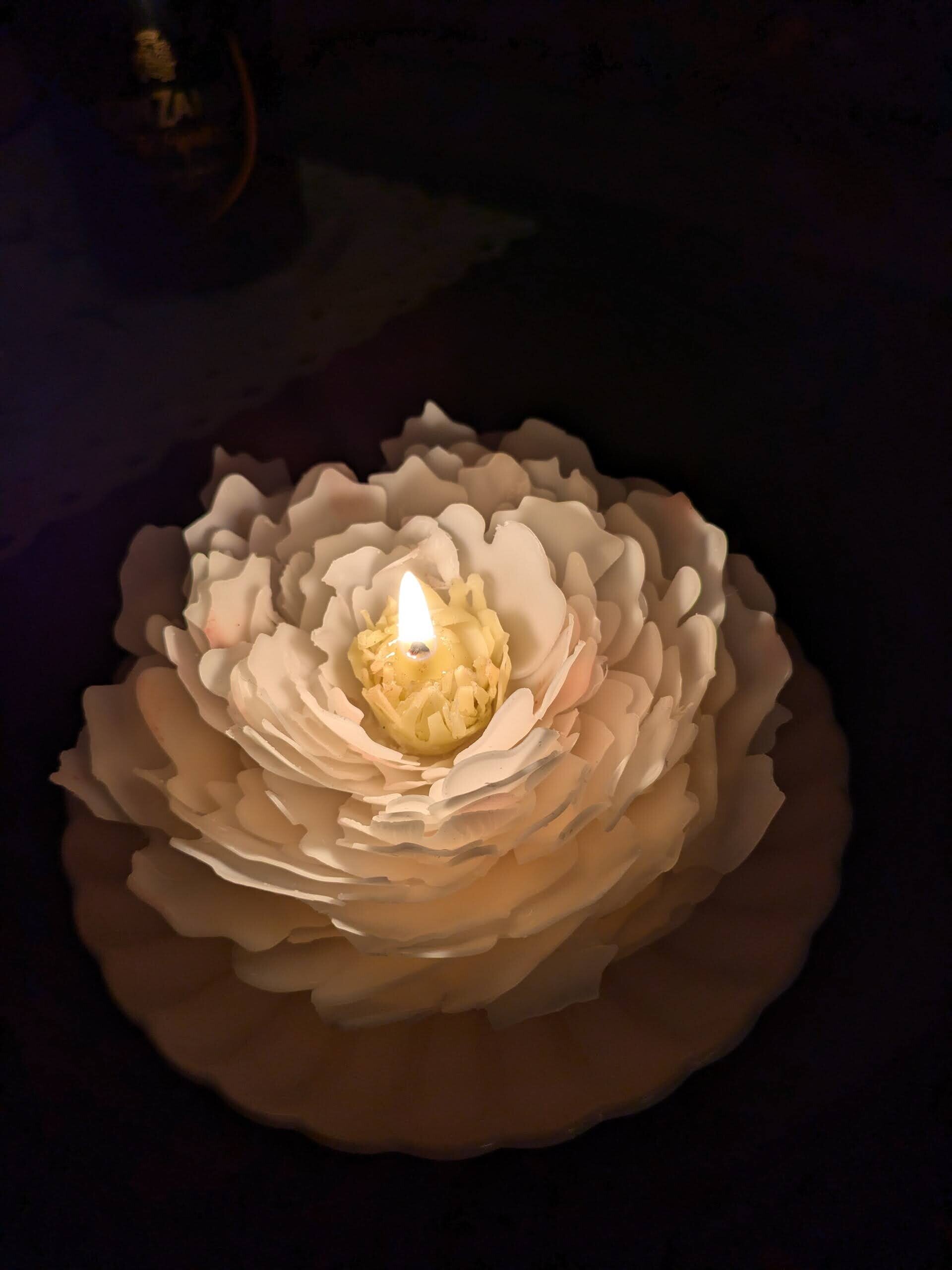 Vela FLOR Peonia White Lullaby - 2