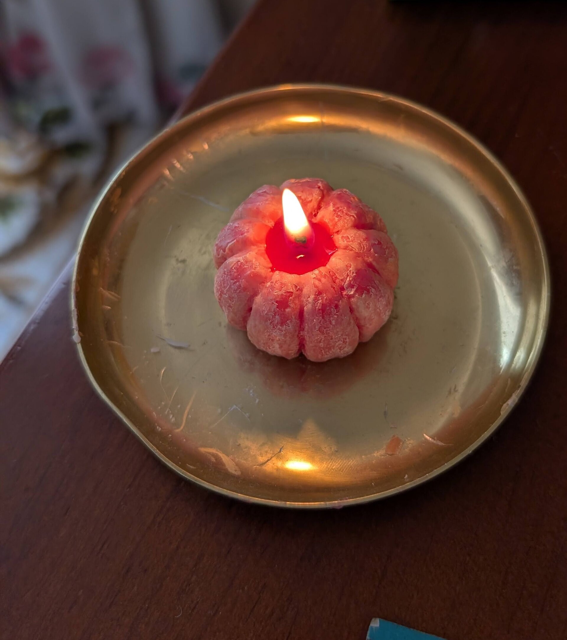 Mandarina - Una pequeña vela de cera de abeja con aroma a mandarina - 2