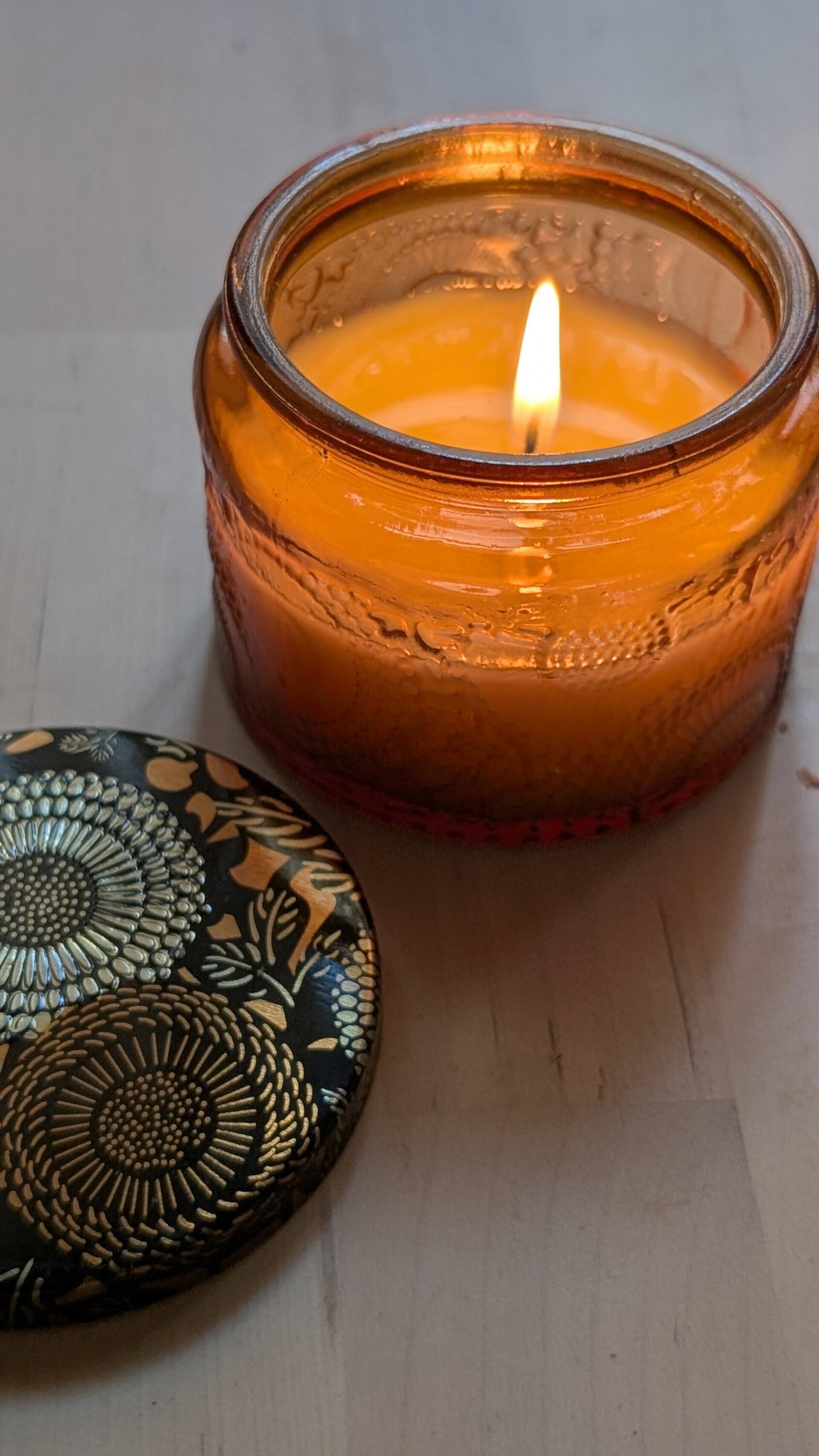 Ruibarbo & Seda — Vela en frasco de vidrio - 1