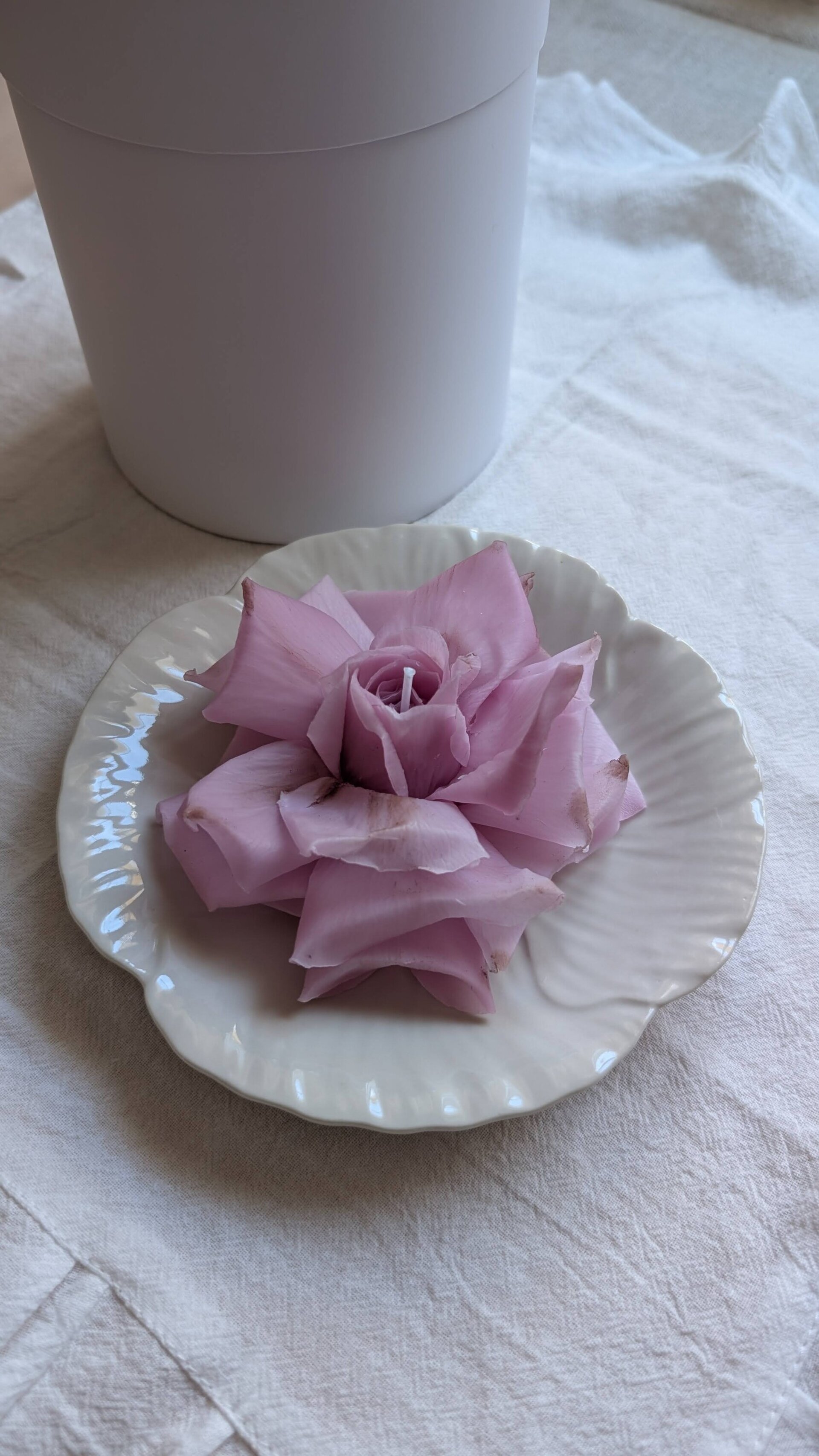 Vela FLOR ROSA francesa - 6
