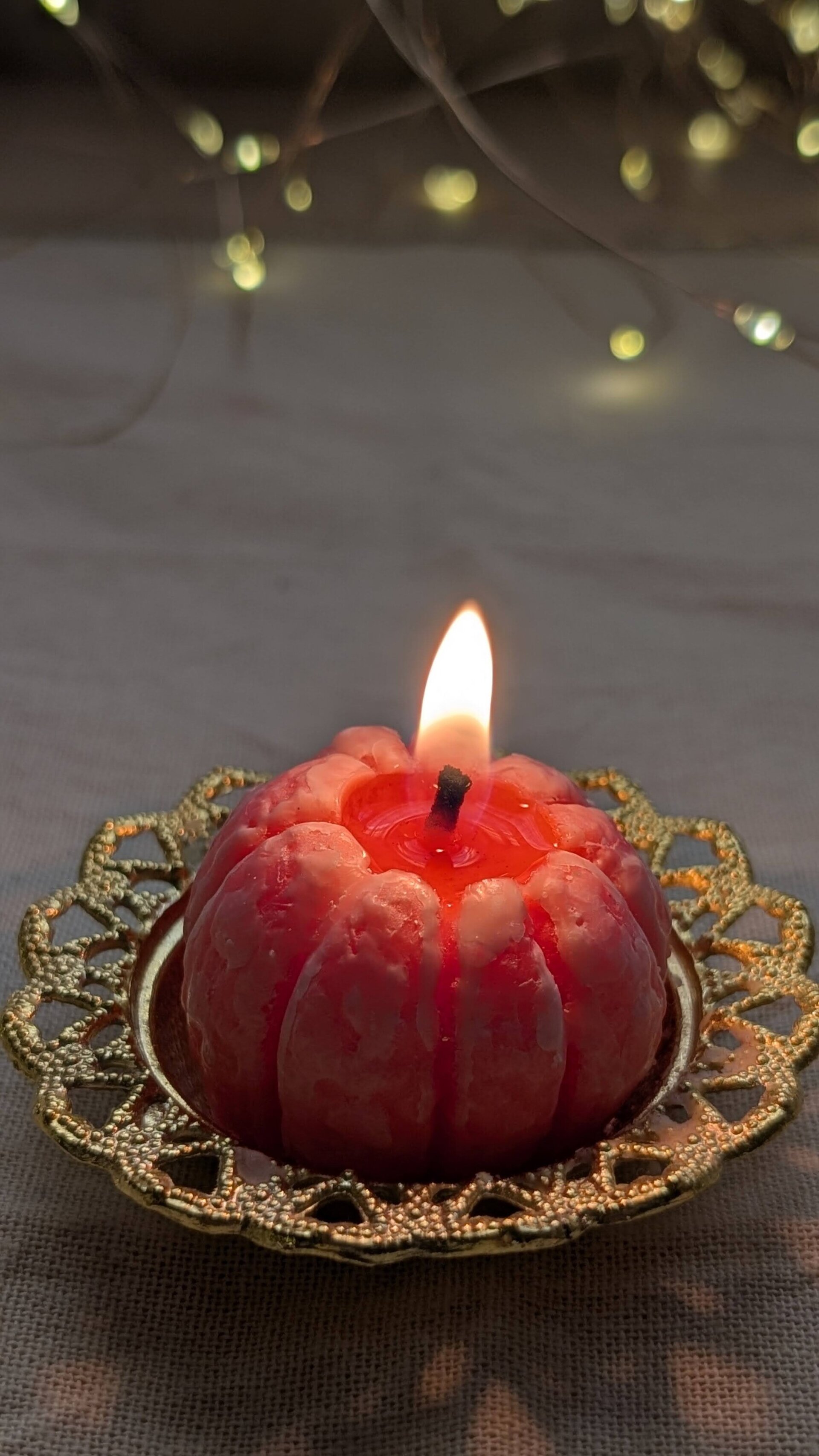 Mandarina - Una pequeña vela de cera de abeja con aroma a mandarina - 3