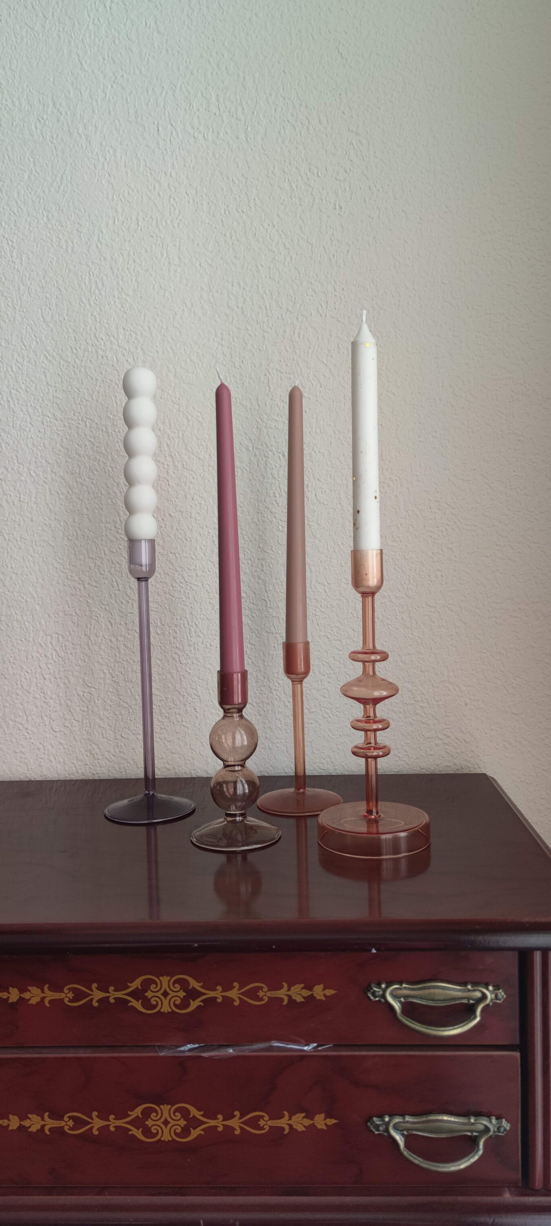 Vela cónica de mesa de cera de soja - 3
