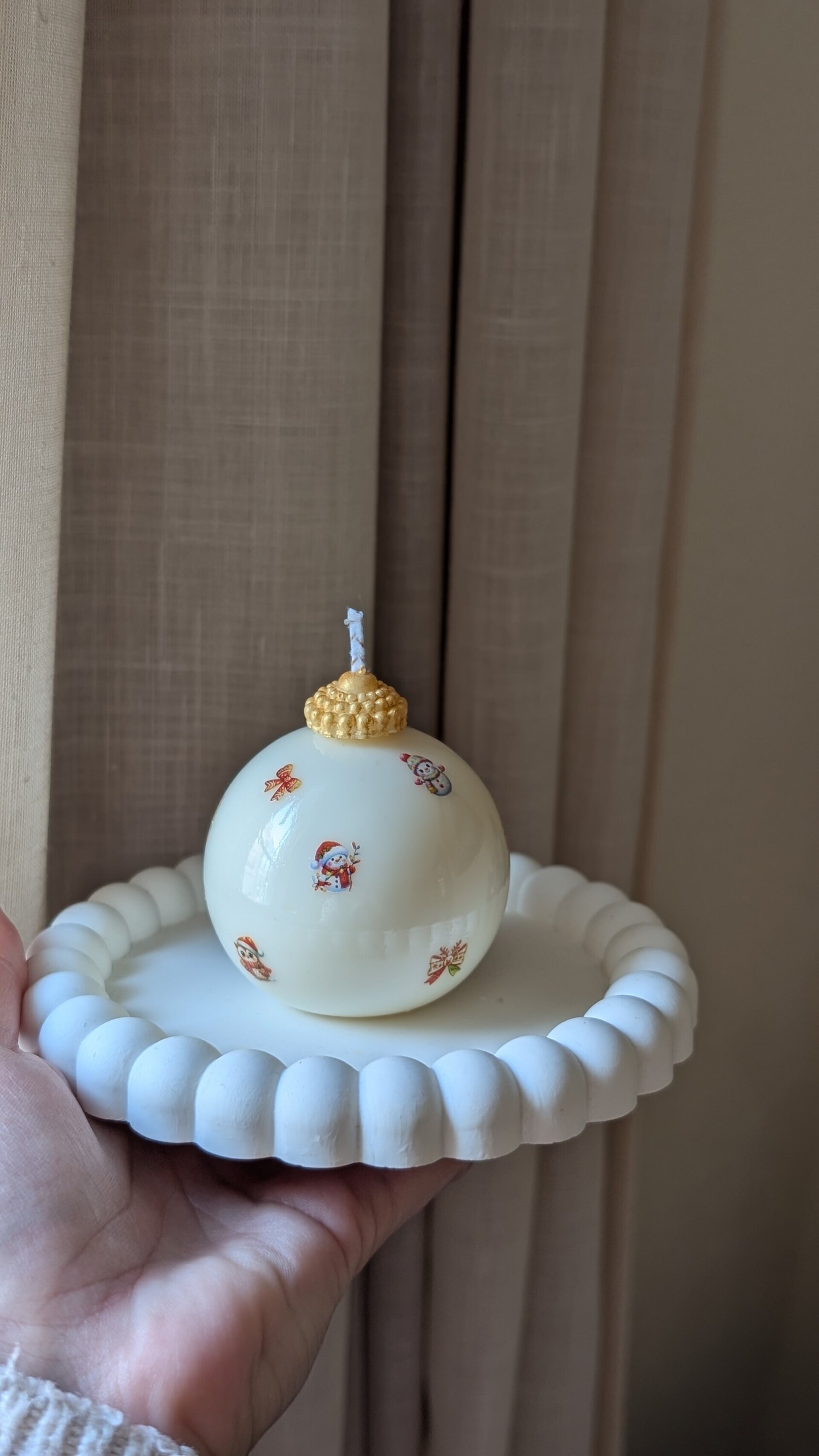 Bola de Adorno con diseño cerámica - 1